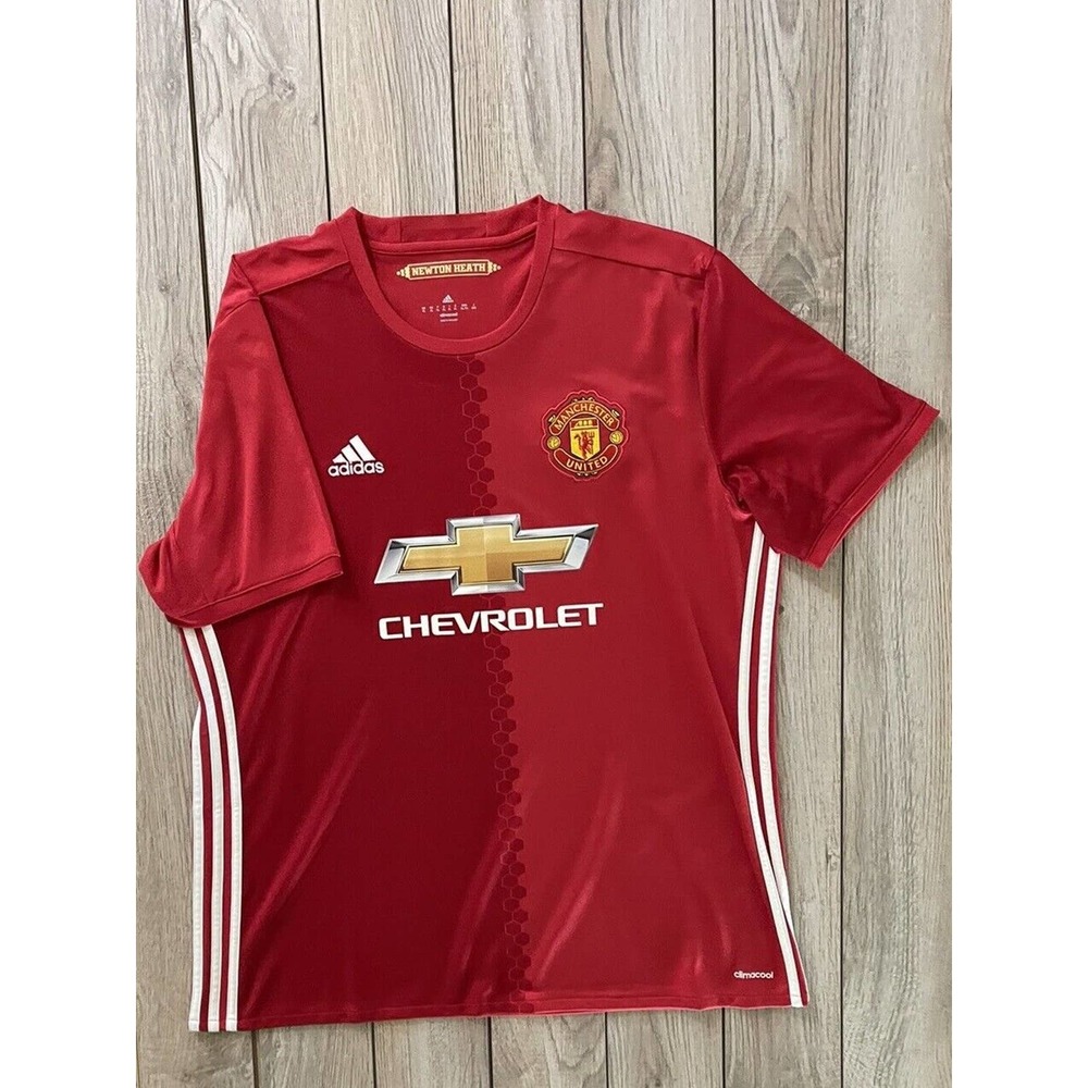 EUC: Men's Adidas Manchester United 2016-17 Home Soccer Jersey Extra Large / XL